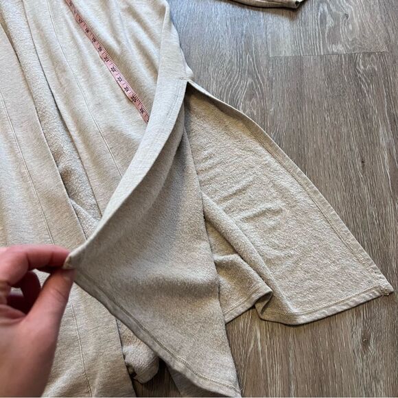 Magaschoni ultra soft beige open front duster cardigan longline women’s size XL‎ - Picture 3 of 6